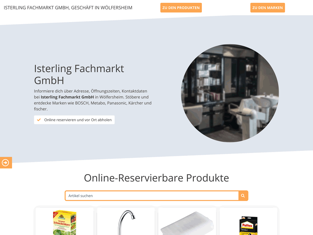 Artikelpräsentation auf youbuyda youbuyda Profil Einzelhandel Baumarkt